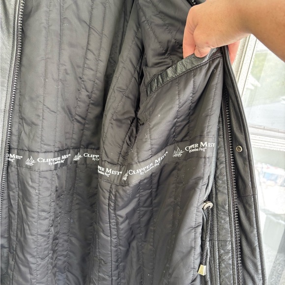 London Fog Black Military Field Jacket with Matte Finish - Picture 4 of 7